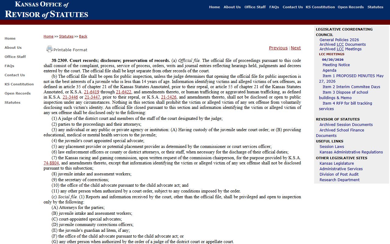 Morris County arrest records juvenile disclosure statute