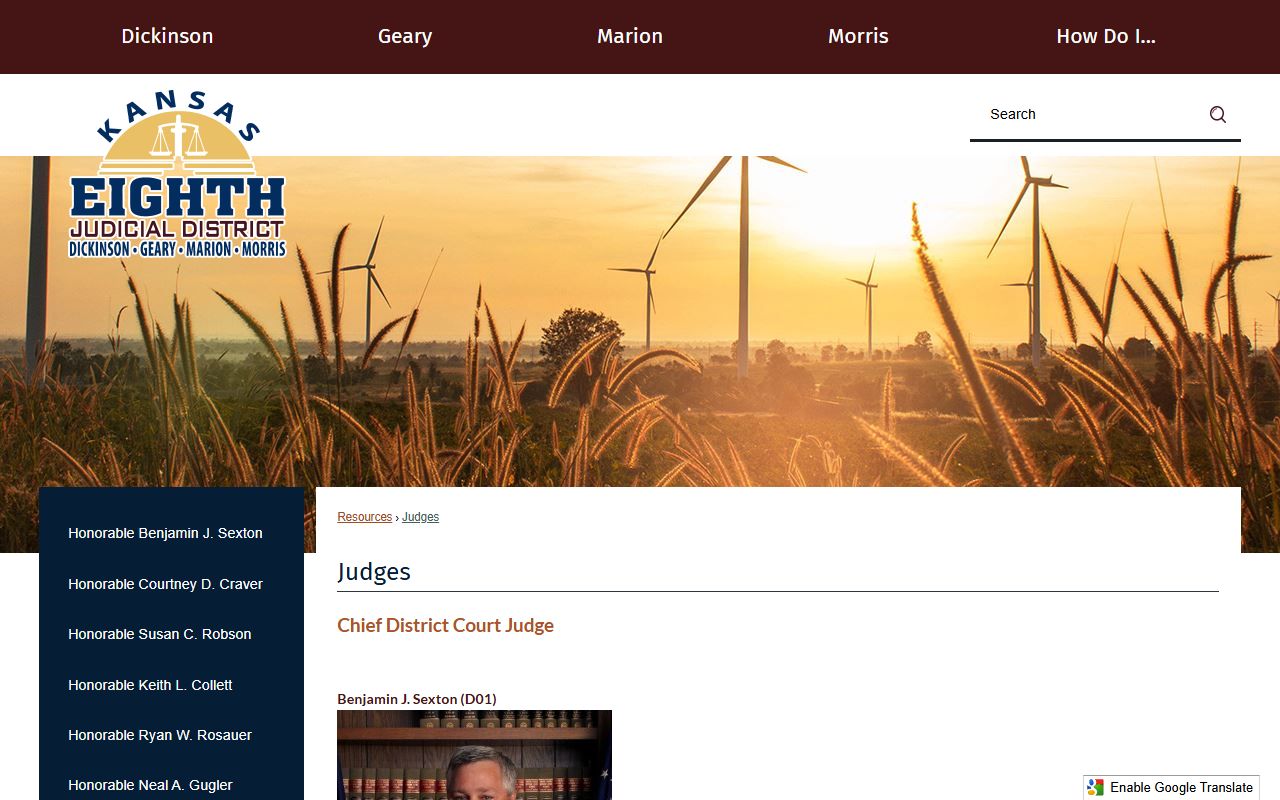 Morris County court dockets 8th Judicial District judges