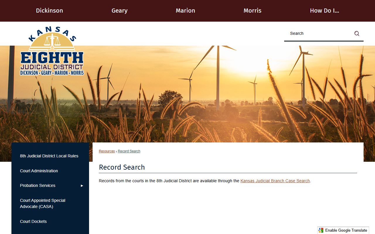 Morris County court records 8th Judicial District record search