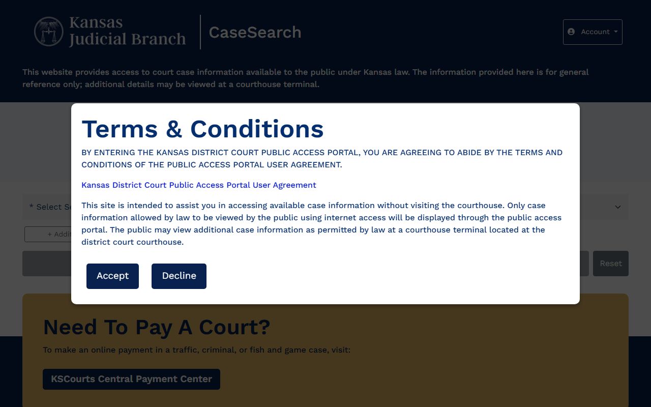 Morris County court records Kansas Judicial Branch CaseSearch
