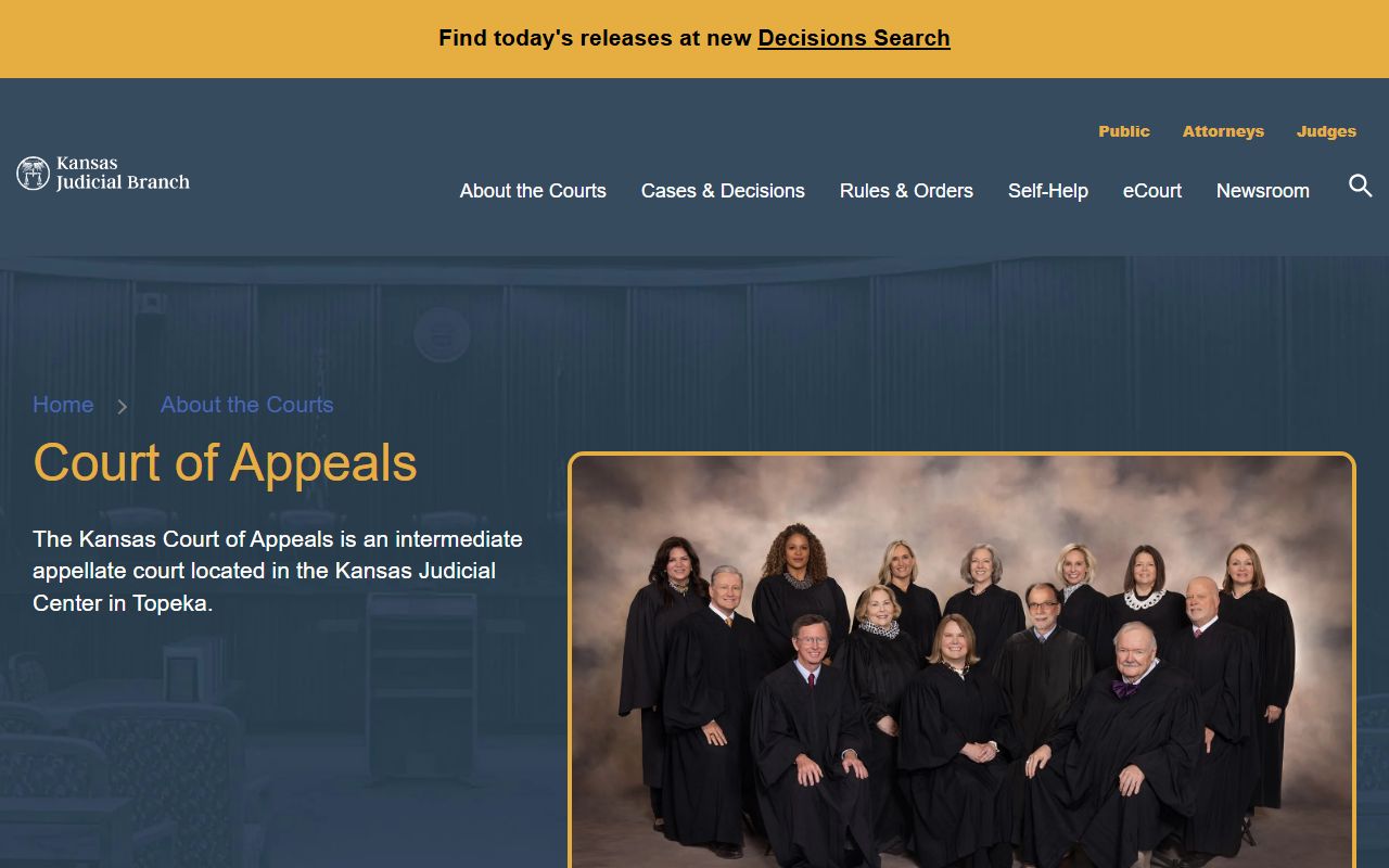 Morris County court records Kansas Court of Appeals overview